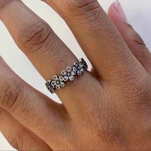 Flower Ring - 925 Sterling Silver Ring